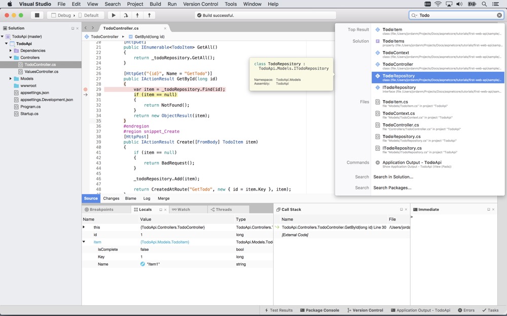 creating xamarin forms app in visual studio for mac